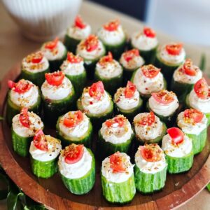 Stuffed Cucumber Bites